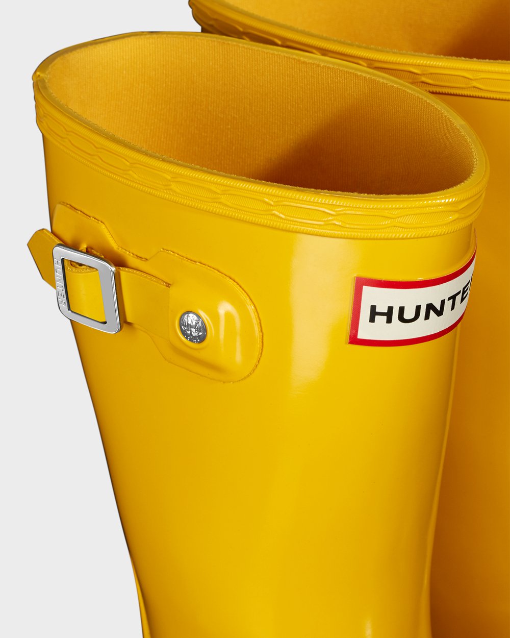 Botas De Agua Hunter Niños Original Big Gloss - Amarillo - Argentina 6931ZVBDI